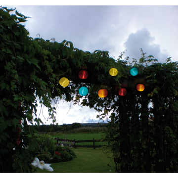 Solar Feestverlichting ‘’Lampion Colour Festival’’ – 2,7 meter