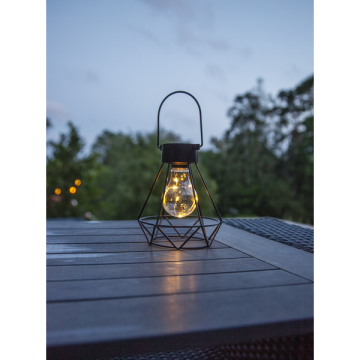 Solar Lantaarn “Deco Eddy Zwart” 