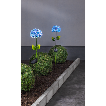 Solar Priklamp ‘’Decoratie Hortensia Blauw’’