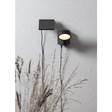 Solar Wandlamp ‘’Powerspot Blits Zwart’’