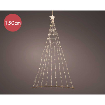 Decohanger kerstboom met 150 micro LED lampjes - 150CM 