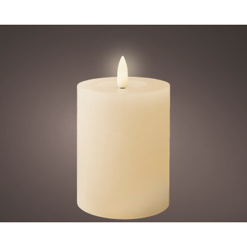 LED wax kaars crème met timer - 11,2 cm