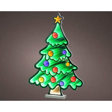 LED Infinity Kerstboom voor binnen - Warm wit - 63 cm 