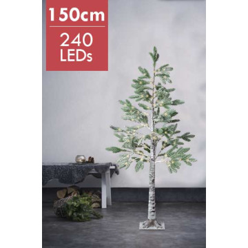 Sierlijke kunstkerstboom met 240 micro LED lampjes - 150CM 