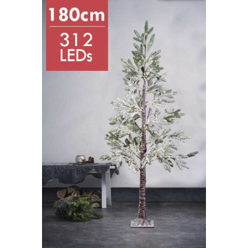 Sierlijke kunstkerstboom met 312 micro LED lampjes  -180CM 