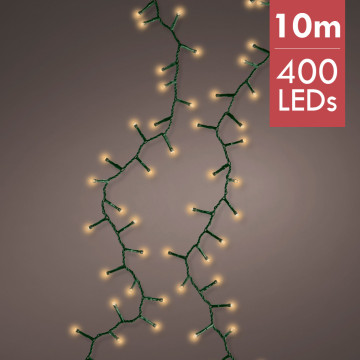 Kerstverlichting LED Cluster String 6M met 8 twinkel effecten - 456 lampjes