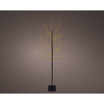 Verlichte kerstboom met 360 super warm witte Micro LEDS voor buiten - 180 cm