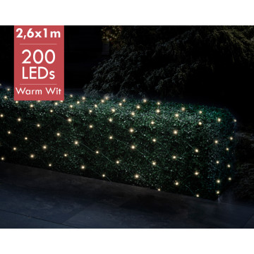 Gouden netverlichting 2x2meter - 160leds