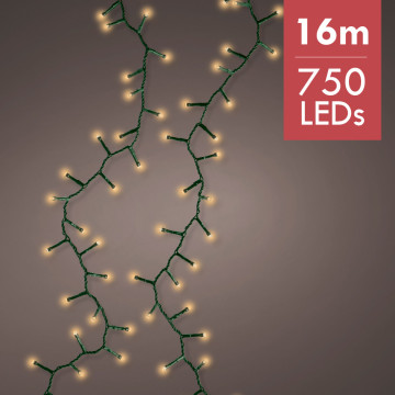 Kerstverlichting LED Cluster String 6M met 8 twinkel effecten - 456 lampjes