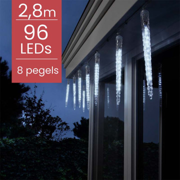 IJspegelverlichting - 2,8 meter - 8 ijspegels - koel wit
