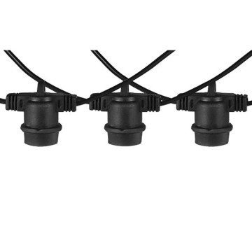 LED Prikkabel van 20 meter met 20x een E27 fitting