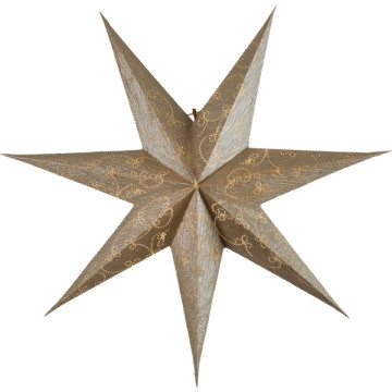 Papieren kerstster Decorus goud 63x63 cm