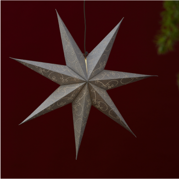 Kerstster "Decorus" Zilver - 75cm