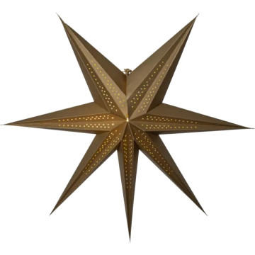 Papieren kerstster goud 60x60 cm