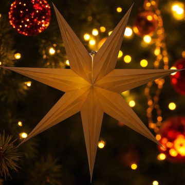 Papieren kerstster bruin-terracotta 60x60 cm