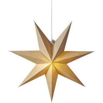 Papieren kerstster beige 45x45 cm