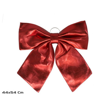 Glanzende rode kerst strik 44 x 54 cm 