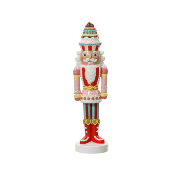 Decoratieve Notenkraker met taartdecoratie - 26 cm hoog