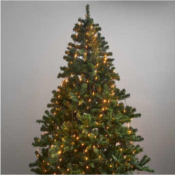 Easy fix kerstboom verlichting met 360 LED lampjes - 2m - Goud lichtkleur