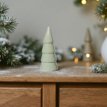 Porseleinen kerstboom, Gestileerd Wit met 4 etages