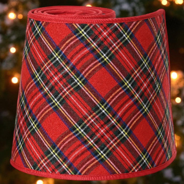 Kerstboomring rood ø50x20 cm