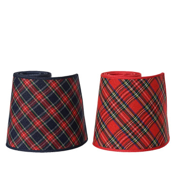 Set van 2 Kerstboomringen donkerblauw en rood ø50x20 cm