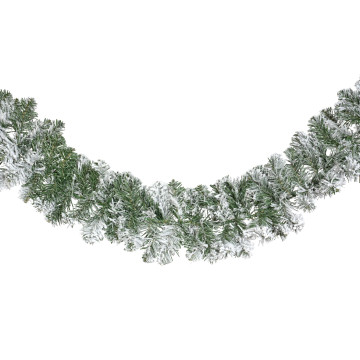 Everlands guirlande slinger met sneeuw - 270x9,5 cm