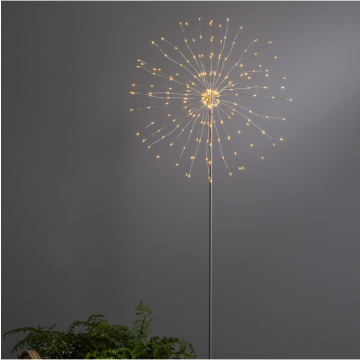 Staande lamp "Fireworks" - 130cm - 200 LED lampjes - Zilver
