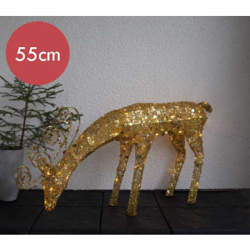 Rendier voor buiten "Golden Sequini" - 55cm