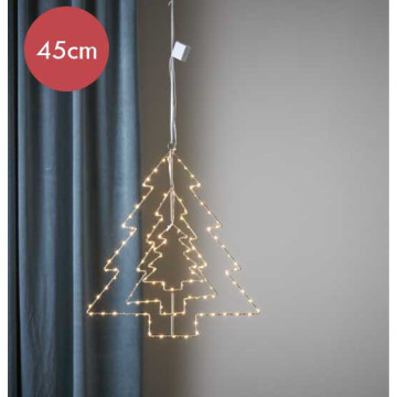 Hangende kerstboom "Triple" - 52cm