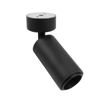 Plafondspot armatuur OBERON voor GU10 met verstelbare Lens - Zwart