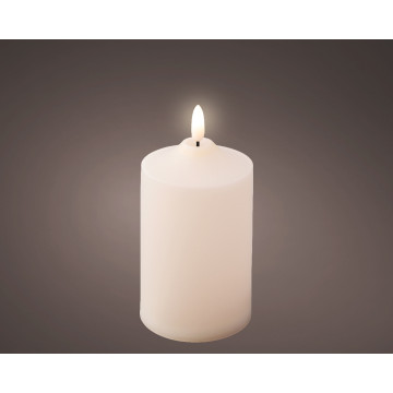 LED kerkkaars voor buiten crème - ø7,5x15 cm