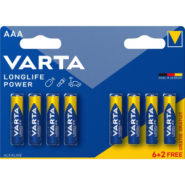 VARTA - Alkaline batterij AAA - 8 pack