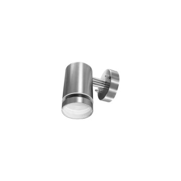 IP65 Integral LED RVS wandlamp Lichtgrijs - GU10