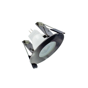 IP65 Evofire Mini armatuur GU10 rond - zwart chrome glimmend