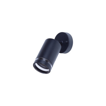 Integral IP65 RVS verstelbare wandlamp Zwart - GU10
