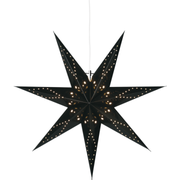 Grote zwarte Kerstster Katabo - 100cm