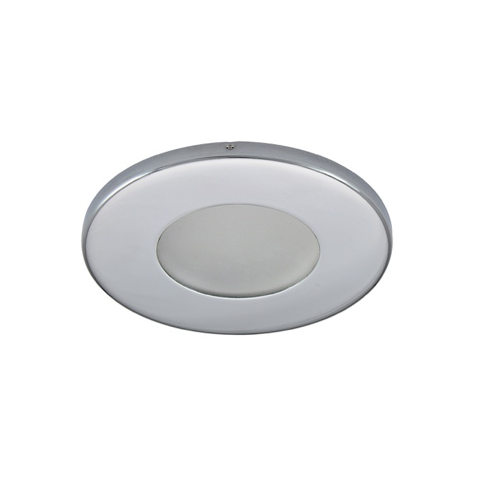 IP44 LED inbouwspot - Lova chrome/glimmend rond