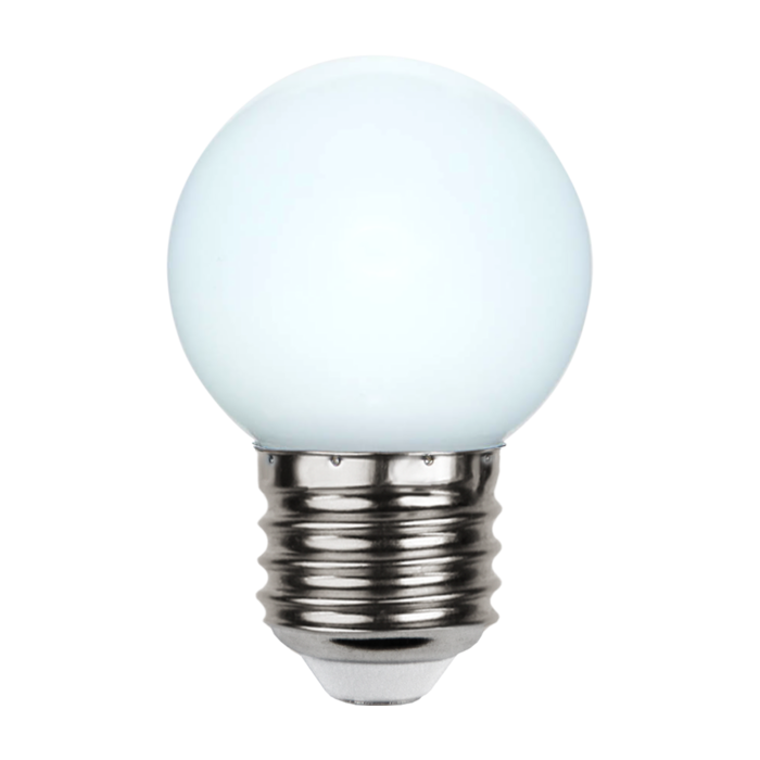 Witte lamp voor prikkabel - 1Watt