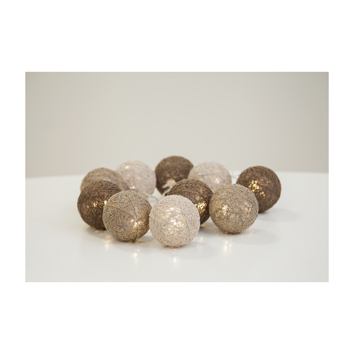 LED ketting "Jolly"- Beige bruin