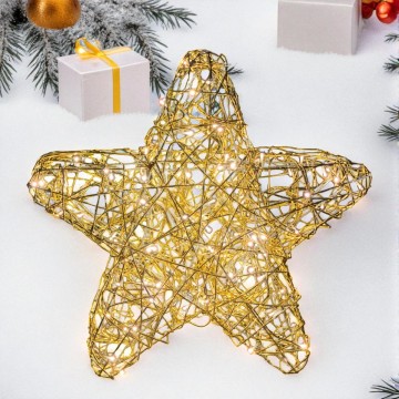 Kerstster "Galax" Goud met 100 LEDs 