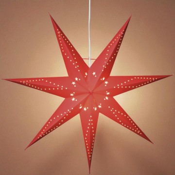 Grote rode kerstster Katabo - 70cm