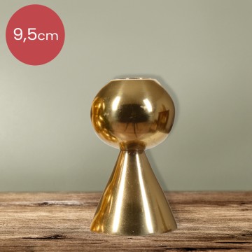 Gouden kandelaar met LED verlichting - 59 cm
