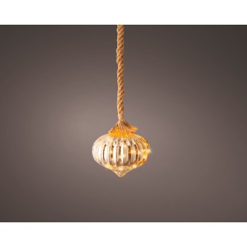 Kerst Micro LED ui lamp - 15 LED lampjes - Grijs - 20 cm