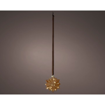 Kerst Micro LED bloem lamp - 15 LED lampjes - Bruin