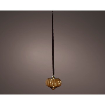 Kerst Micro LED ui  lamp - 15 LED lampjes - Bruin - 20 cm