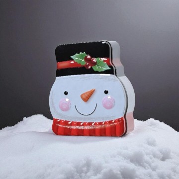 Kerst koekjestrommel met Sneeuwpop