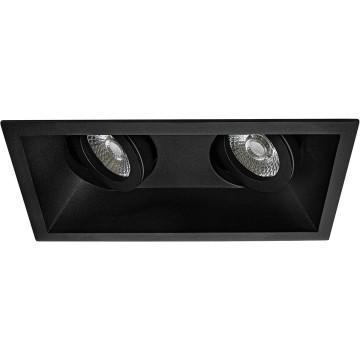 IP20 Premium Inbouwspot zwart dubbel verdiept