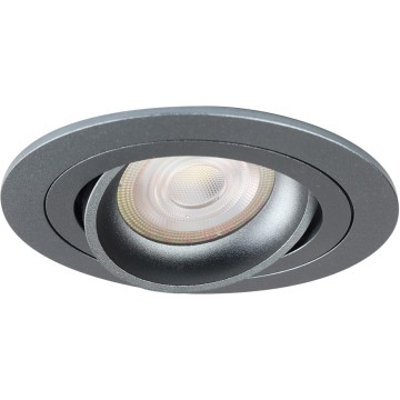 IP20 LED inbouwspot gun metal rond