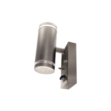 Integral LED Up&Down wandlamp met sensor Donkergrijs - GU10